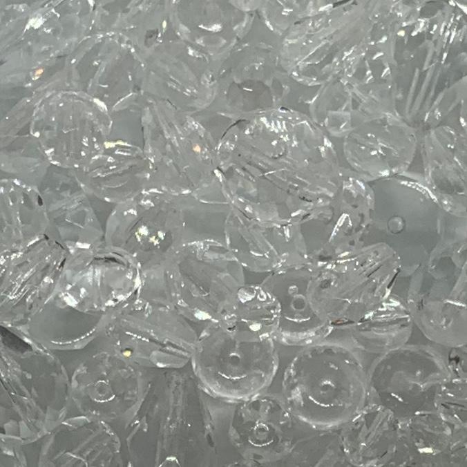 10mm Czech Round Preciosa Fire-Polish – 00030 – Crystal x 25