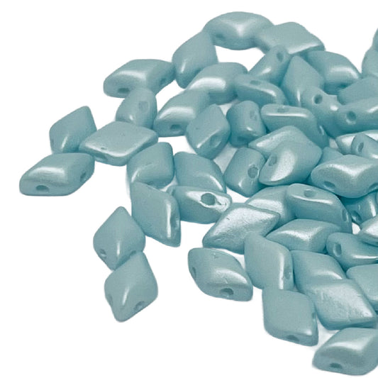 GemDuo 2-Hole 5x8mm – Powdery Pastel Turquoise – 5g