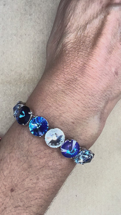 Beginners Statement Aurora Crystal Rivoli Bracelet Kit - Ocean