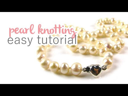 8-9mm Silver Grey Nugget Pearl Strand - Approx 36 Pearls