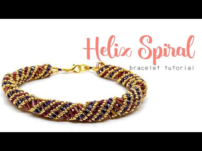Helix Spiral Bracelet Pattern - Instant Download or Printed Copy