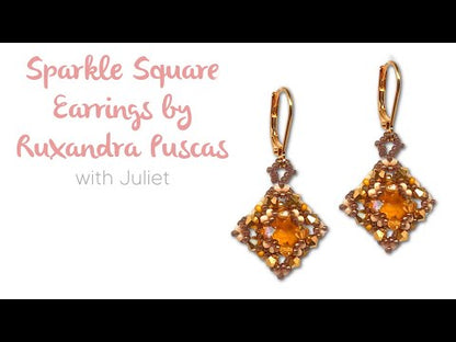 Sparkle Square Earring Kit by Ruxandra Puscas - The Golden Hour