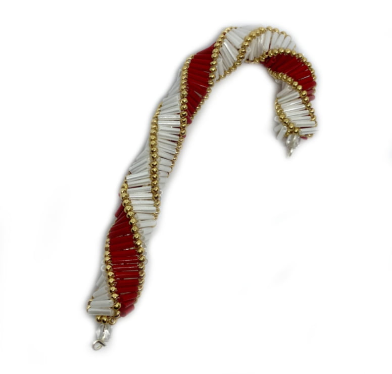 Large Red and White Candy Cane Ornament Kit