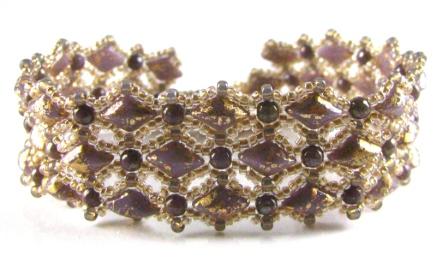 Reflections Netted GemDuo Bracelet Pattern – Instant Download or Printed Copy