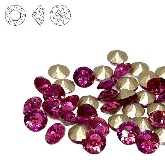 Aurora Pointy Back Chaton (C1088) SS29 – 6mm – Rose – Pack of 2
