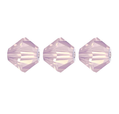 4mm Preciosa Bicones - Rose Opal - Pack of 30