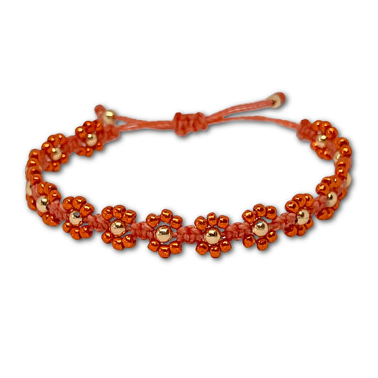 Braided Macrame Flower Bracelet Kit - Saffron