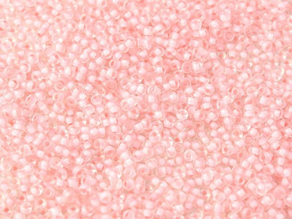 11/0 Miyuki Seed Beads 25g Bag – Semi Matte Pink Lined Crystal - Colour 1923