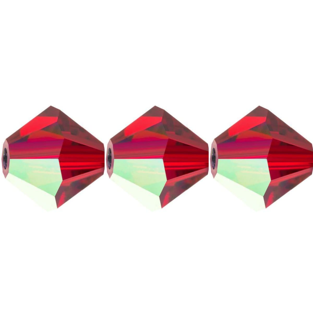 4mm Preciosa Bicones - Siam AB - Pack of 30