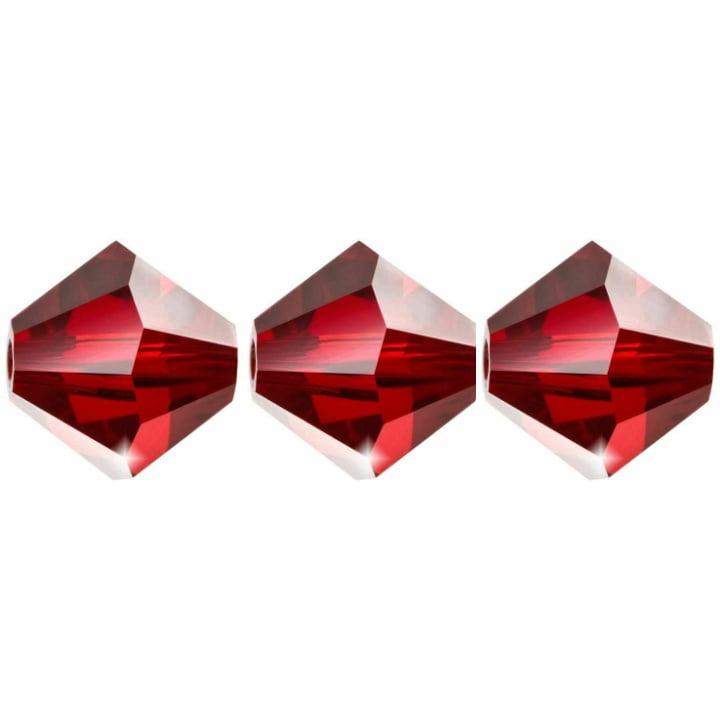 4mm Preciosa Bicones - Siam - Pack of 30
