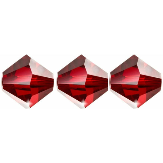 4mm Preciosa Bicones - Siam - Pack of 30