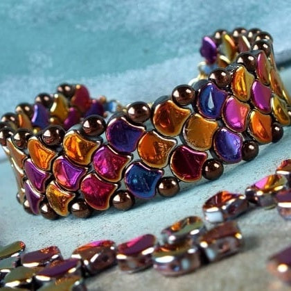 Snake Skin Bracelet Pattern - Instant Download or Printed Copy