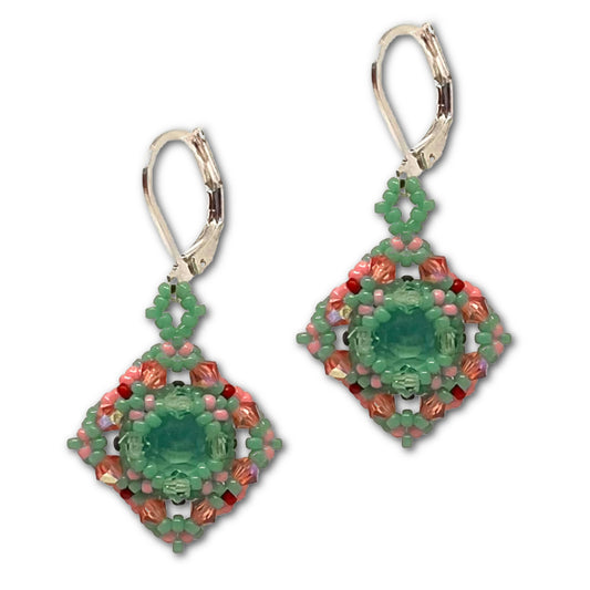 Sparkle Square Earring Kit by Ruxandra Puscas - Spring Blossom