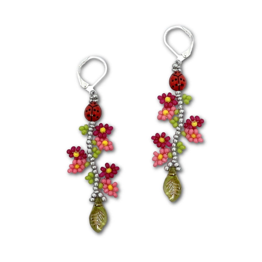 Secret Garden Earring Pattern - Instant Download or Printed Copy