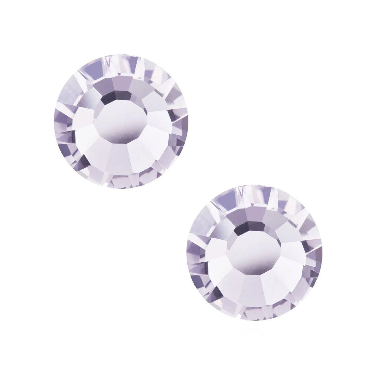 Preciosa SS34 Flat Back Crystal 7.2mm - Pack of 2 - Pale Lilac