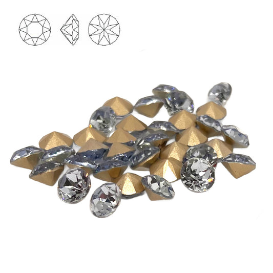 Aurora Pointy Back Chaton (C1028) SS39 – 8mm – Light Sapphire – Pack of 2