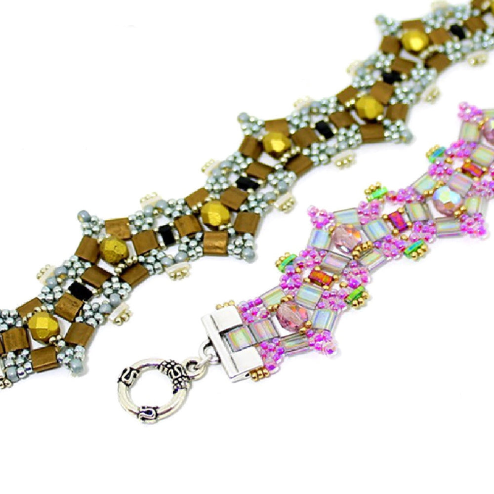 Starry Night Bracelet Pattern by Deborah Hodoyer - Instant Download or Printed Copy