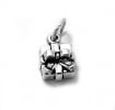 Sterling Silver Gift Box Charm 7x10mm