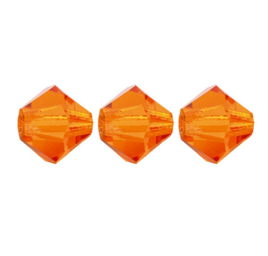 4mm Preciosa Bicones – Sun – Pack of 30