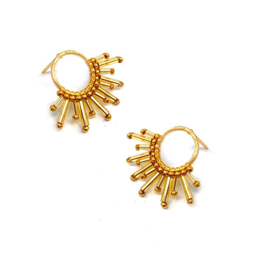 Sunburst Earring Pattern - Instant Download or Printed Copy