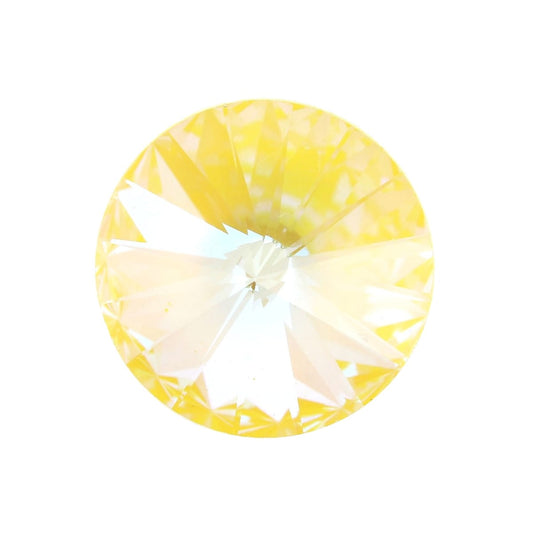 Aurora Rivoli 12mm Chaton - Crystal Sunshine Delite