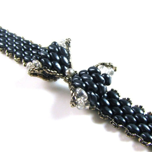 Bow Bracelet Pattern - Instant Download or Printed Copy