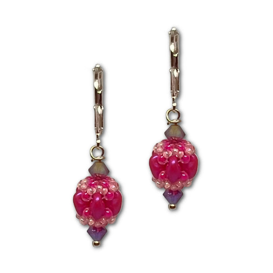 SuperDuo Seed Pod Earring Kit - Carnation