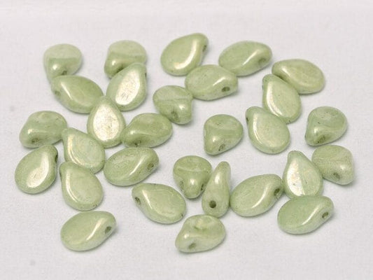 Preciosa 5x7mm Pip Beads – Pack of 30 –  Mint Luster