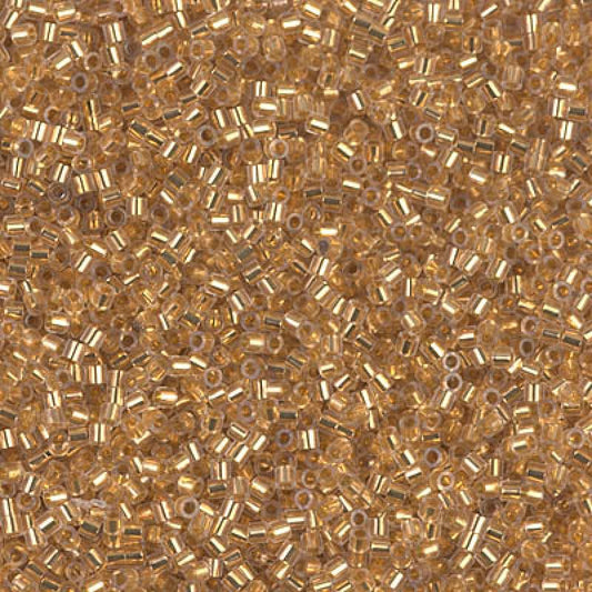 15/0 - Miyuki Delica - 3g Bag - 24k Gold Lined Crystal - DBS0033
