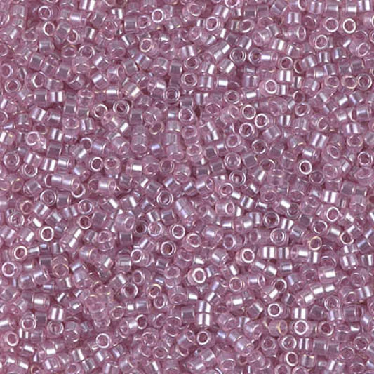 15/0 - Miyuki Delica - 5g Bag - Transparent Light Rose Luster - DBS1482