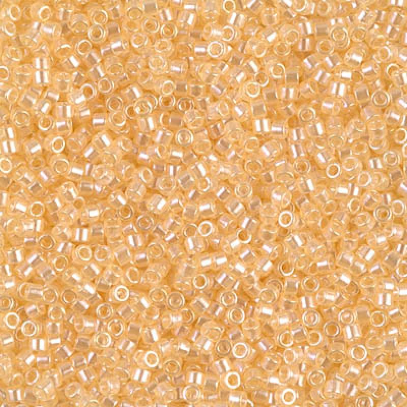 15/0 - Miyuki Delica - 5g Bag - Transparent Pale Apricot Luster - DBS1478