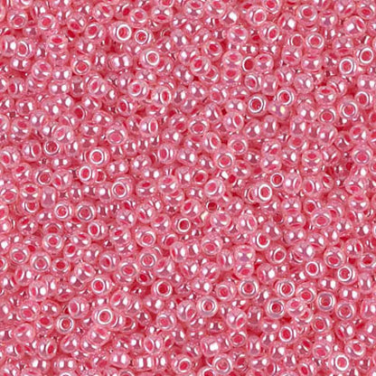 11/0 Miyuki Seed Beads - 25g Bag – Carnation Pink Ceylon – Colour 535