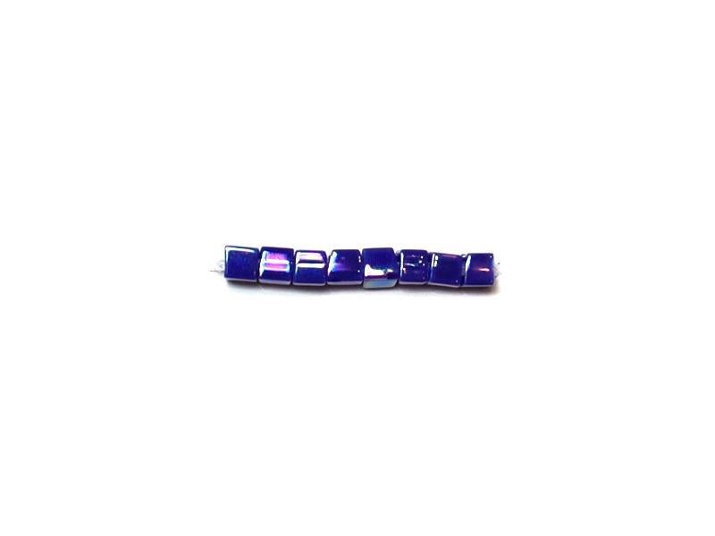 Miyuki 1.8mm Cube Beads - 5g Bag - Opaque Cobalt AB