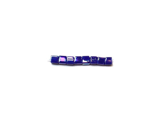 Miyuki 1.8mm Cube Beads - 5g Bag - Opaque Cobalt AB