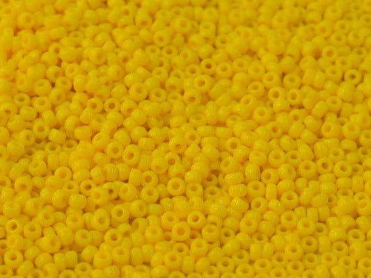 11/0 Miyuki Seed Beads - 25g Bag – Opaque Dark Yellow - Colour 404D