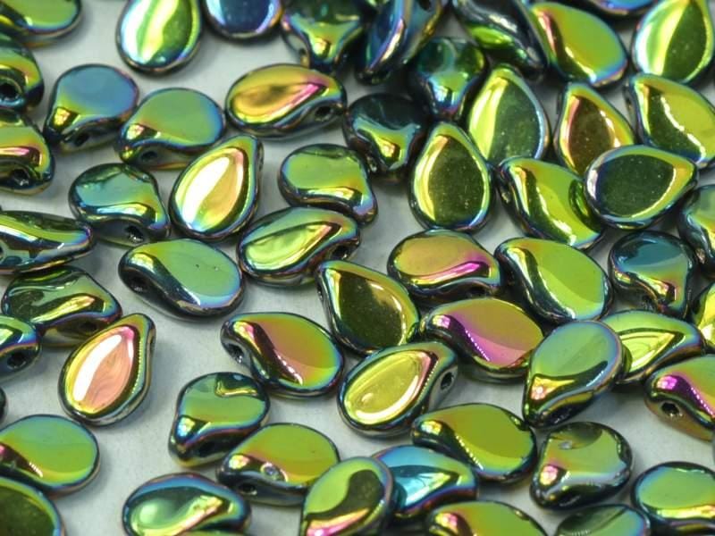 Preciosa 5x7mm Pip Beads – Pack of 30 –  Jet Full AB