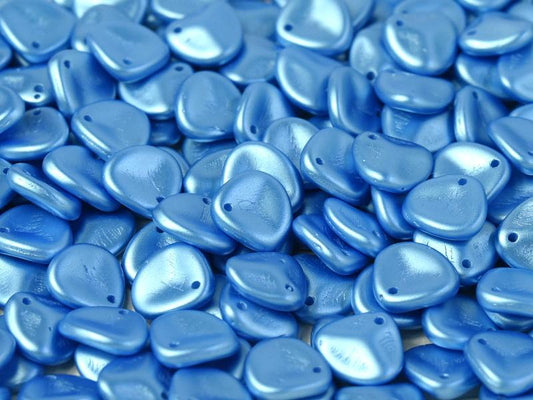 Rose Petals 8 x 7 mm Alabaster Pastel Turquoise 100Pcs