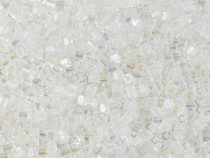Miyuki Hex Cut 8/0 - 10g Bag – Crystal AB
