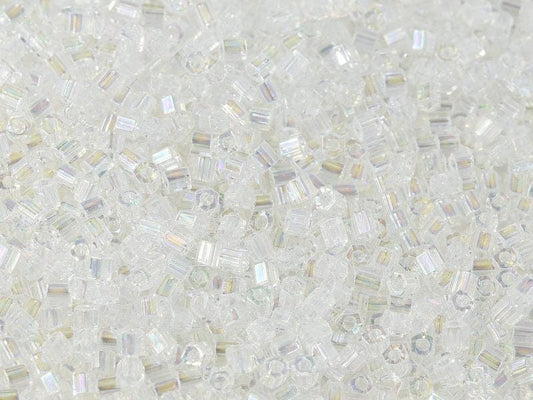 Miyuki Hex Cut 8/0 - 10g Bag – Crystal AB