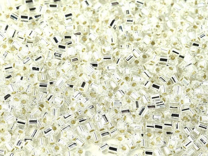 Miyuki Hex Cut 8/0 - 10g Bag – Silver Lined Crystal