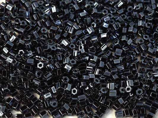 Miyuki Hex Cut 8/0 - 10g Bag - Black