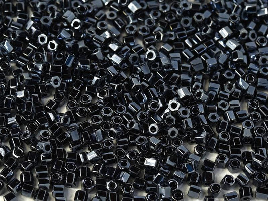 Miyuki Hex Cut 8/0 - 10g Bag - Gunmetal