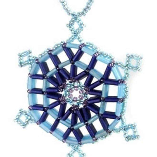 Tila Bead Snowflake Pattern by Chloe Menage - Instant Download or Printed Copy