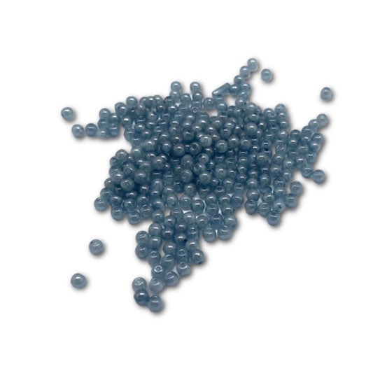 Jablonex Recycled - 3mm Tiny Bubbles - Storm Cloud Luster - Pack of 50