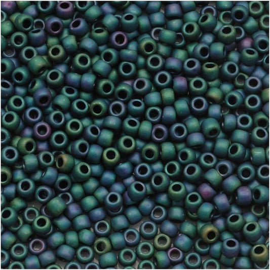 11/0 Toho Seed Beads - 10g Bag – Matte Colour Iris Teal