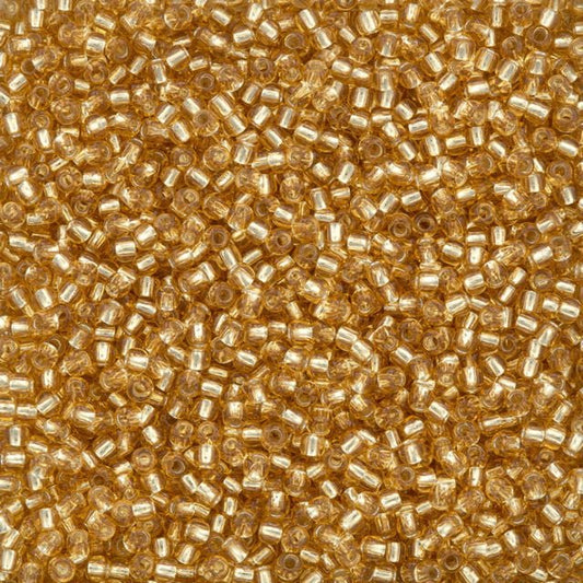11/0 Toho Seed Beads - 10g Bag – Silver Lined Lt Topaz