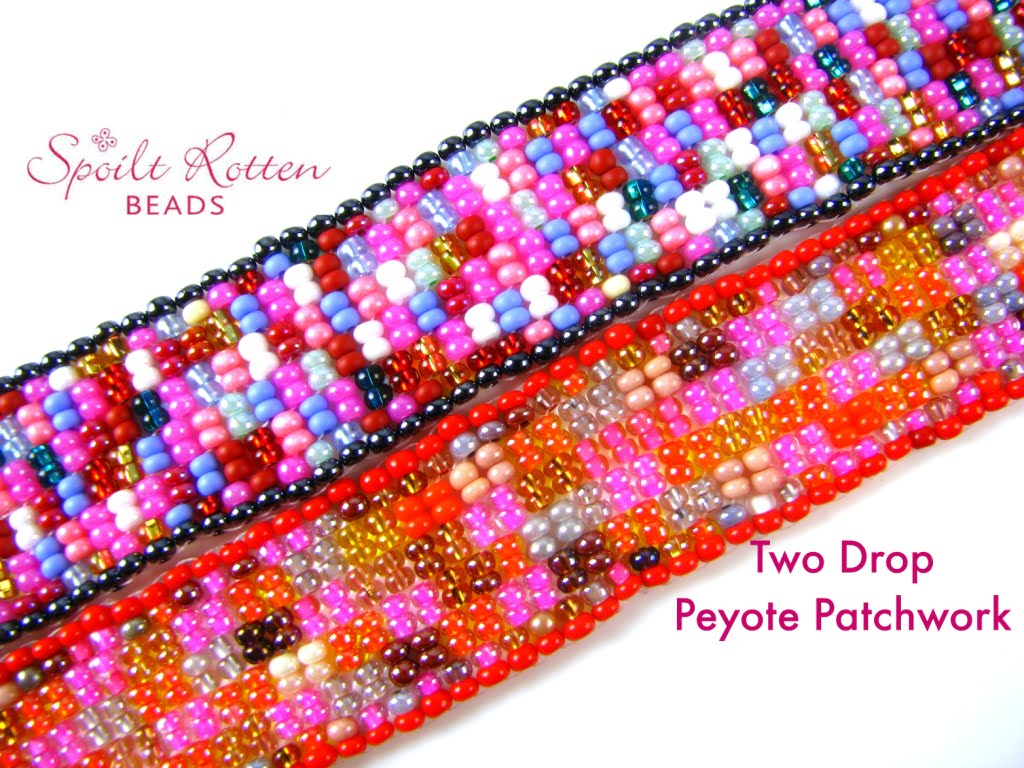 Free 2 Drop Peyote Patchwork Pattern – Downloadable