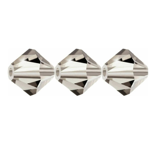 3mm Preciosa Bicones – Crystal Velvet – Pack of 30