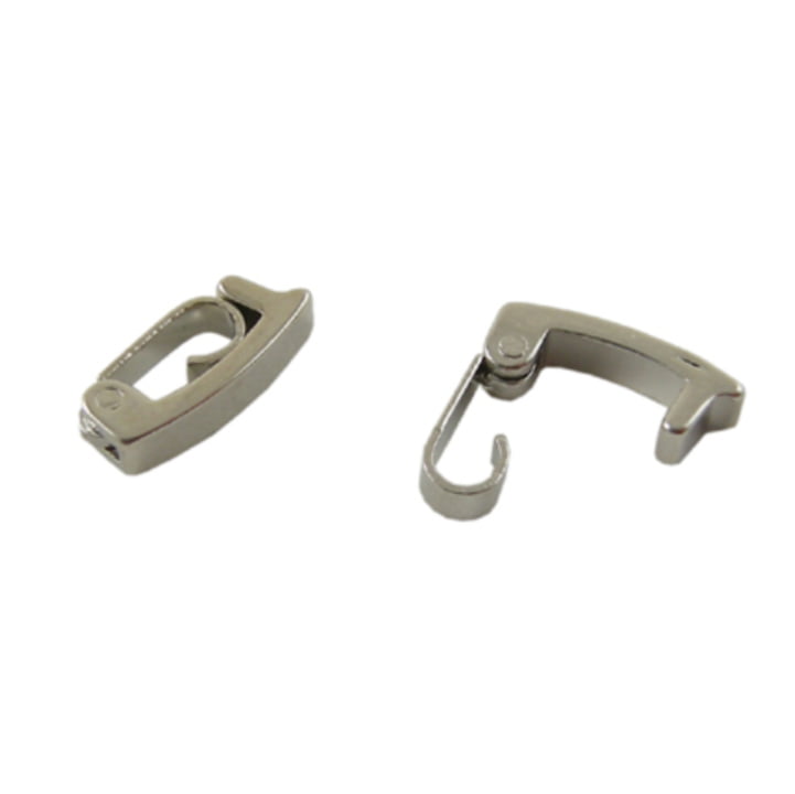 Gunmetal Fold Over Clasp (Watch Clasp) 4x10mm