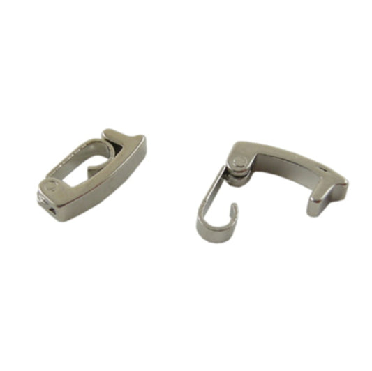 Gunmetal Fold Over Clasp (Watch Clasp) 4x10mm